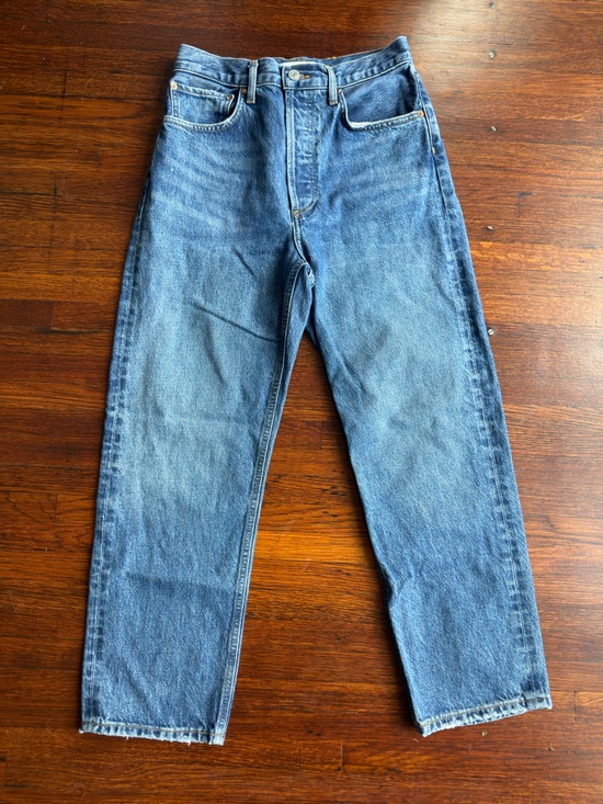 Agolde Denim - Agolde Classic Straight-Leg Women's Jeans in Mid Blue Wash
